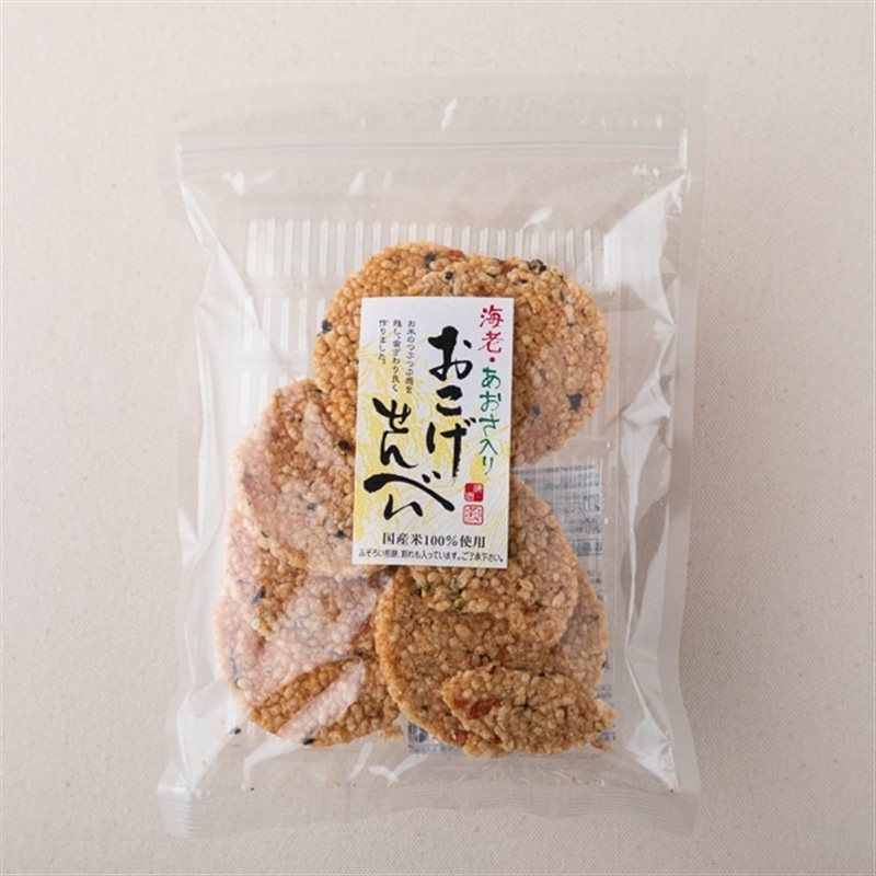 海老・あおさ入り　お菓子｜AKOMEYA　山盛堂本舗　おこげせんべい:　TOKYO