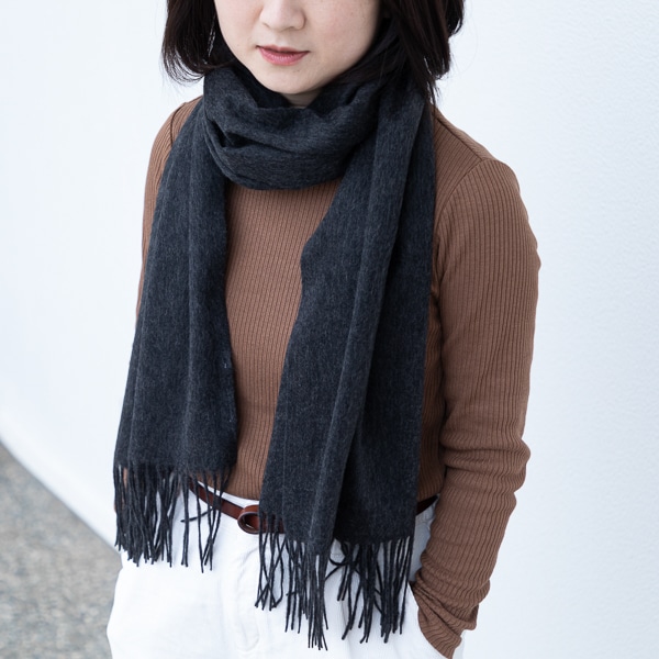 カシミヤストール ブラック Akomeya Tokyo ブラック ファッション Akomeya Tokyo カシミヤストール ブラック Akomeya Tokyo ブラック ファッション Akomeya Tokyo