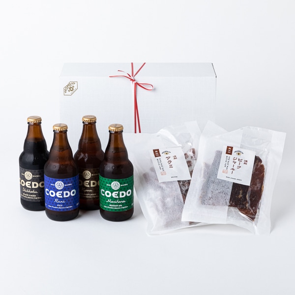 Coedoビールとおつまみのセット ギフトボックスlサイズ入り 飲み物 Akomeya Tokyo