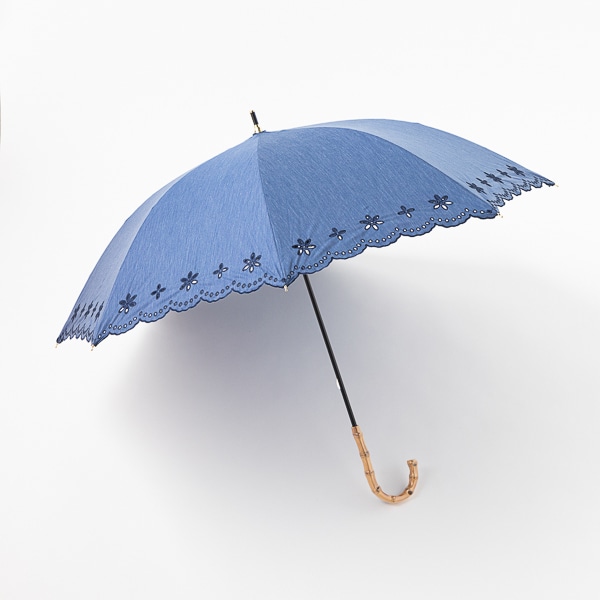 Because 日傘 カットワークレース刺繍 ブラック ブラック ファッション Akomeya Tokyo