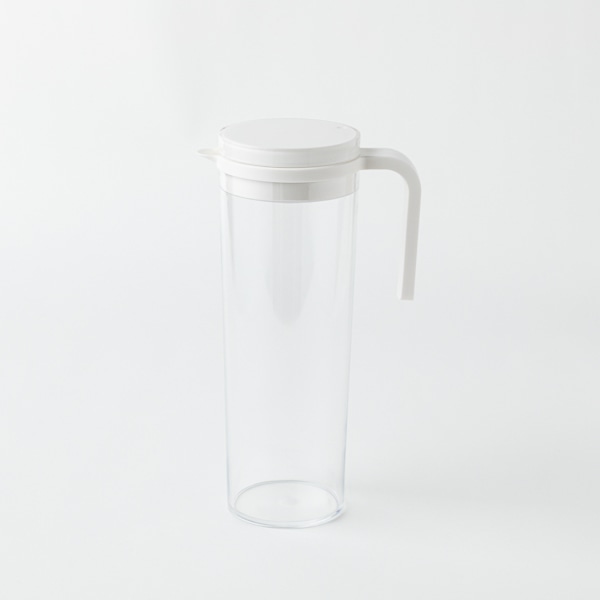 Plug ウォータージャグ 横置き可 麦茶ポット ホワイト 台所の道具 Akomeya Tokyo