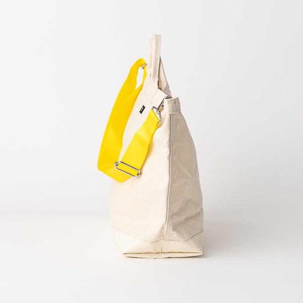 STANDARD SUPPLY/ 2023 YACHT TOTE M NATURAL×YELLOW