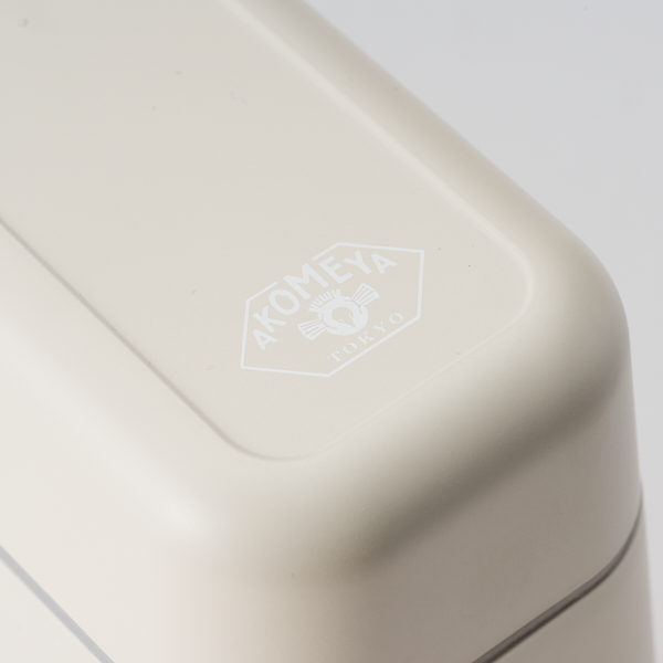 AKOMEYA TOKYO/ 竹蓋の弁当箱 スリム2段型 生成