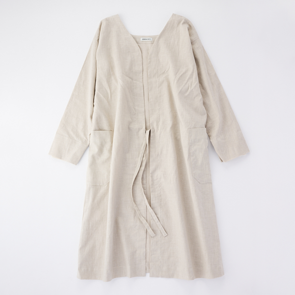 ★カポック★kapoc★SACK★割烹着★リネン ★エプロン★2way★ベージュ ☆カポック☆kapoc☆SACK☆割烹着☆リネン ☆エプロン☆2way☆ベージュ