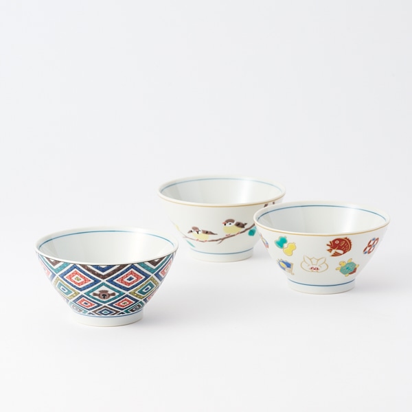 AKOMEYA TOKYO/ 九谷焼 飯碗 吉祥紋
