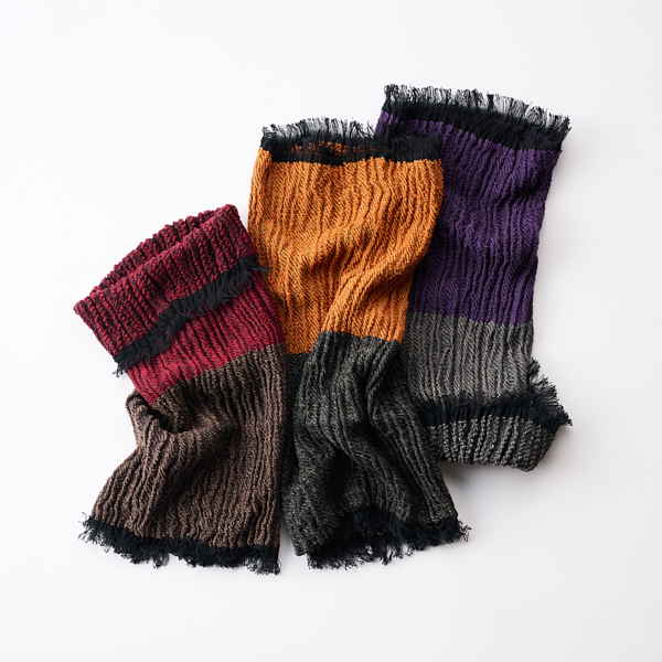 AKOMEYA TOKYO/ 工房織座 ウールネックウォーマー ボルドー