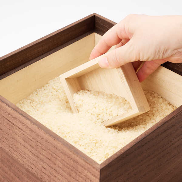 増田桐箱店米びつ kome-bitsu 3kg 柿渋