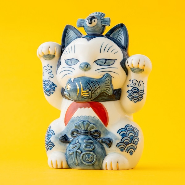 AKOMEYA TOKYO/ 【予約 受注 販売】AKOMEYA Cat's　瀬戸まねき猫　福　10cm