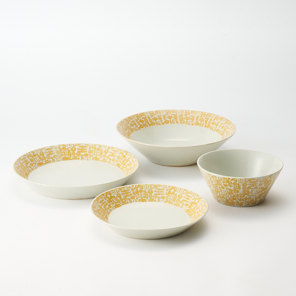 AKOMEYA TOKYO/ 勲山窯 VEGETABLEプレート 小 イエロー