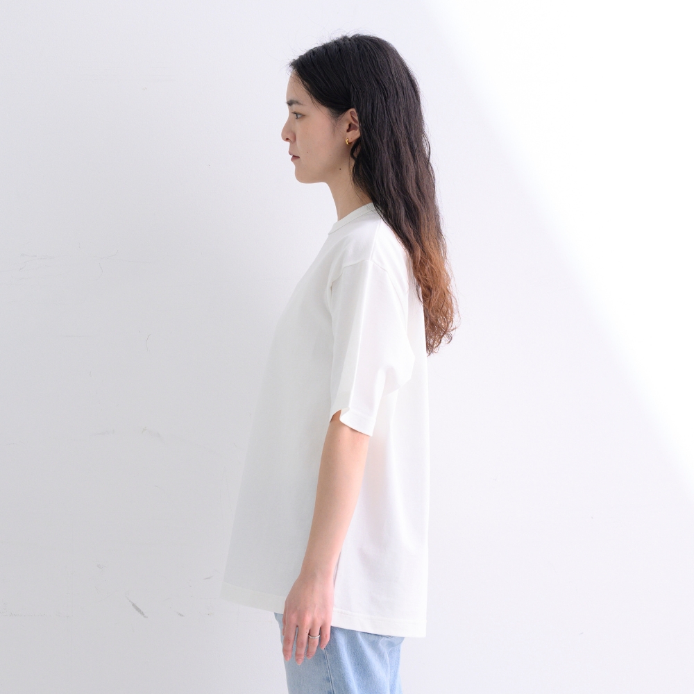 AKOMEYA TOKYO/ 優しく寄り添うTシャツ L ホワイト