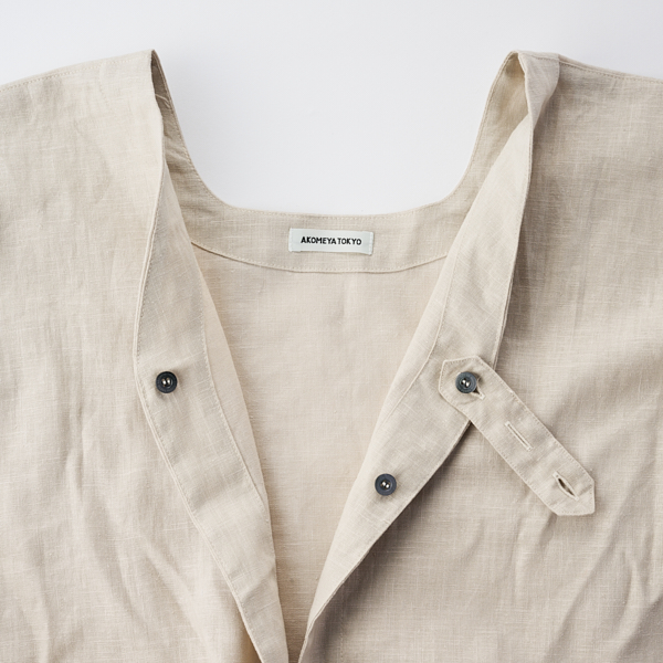 AKOMEYA TOKYO/ kapoc コットンリネン割烹着 ベージュ(ベージュ): 台所
