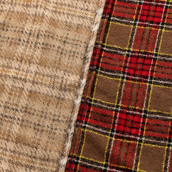 Nine Tailor/ Kalan Stole Brown×Red(Brown×Red): ファッション