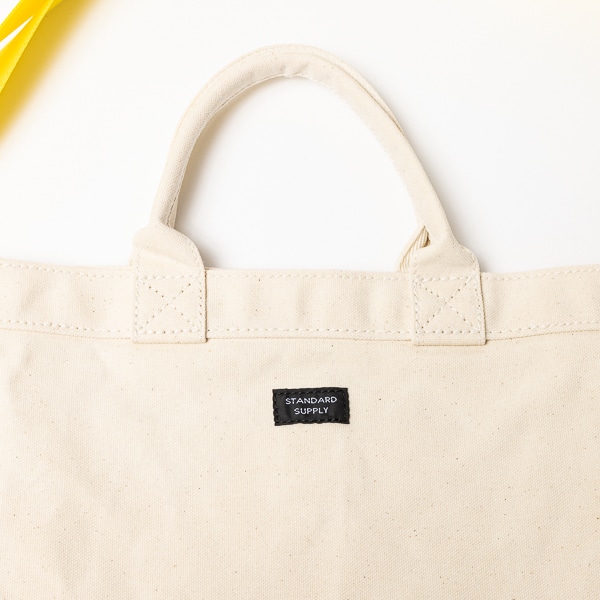 STANDARD SUPPLY/ YACHT TOTE M NATURAL×YELLOW(NATURAL×YELLOW