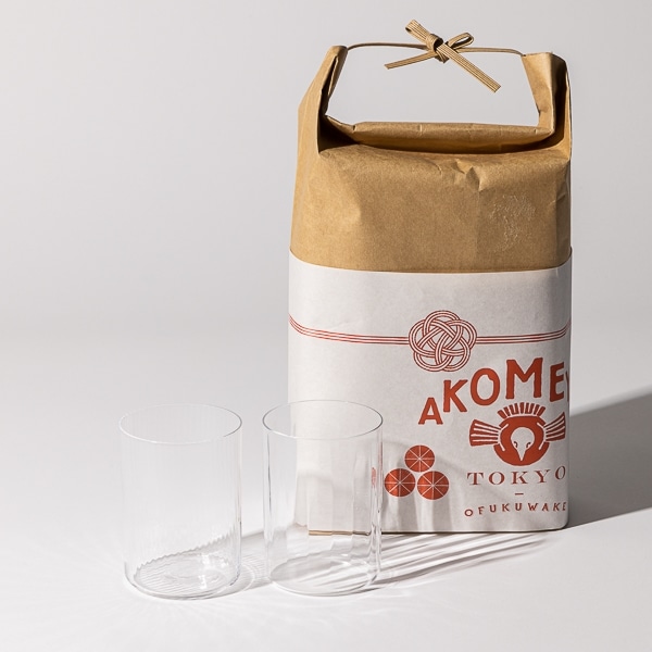AKOMEYA TOKYO/ グラスセット お米袋入り