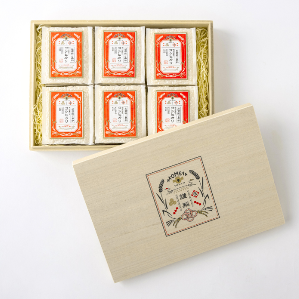 AKOMEYA TOKYO/ 令和7年産 島根県飯南町コシヒカリ6個セット 謹製桐箱入り