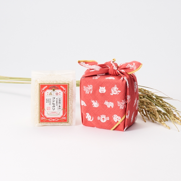 AKOMEYA TOKYO/ お米プチギフト コシヒカリ こふろしき包み(令和7年産)