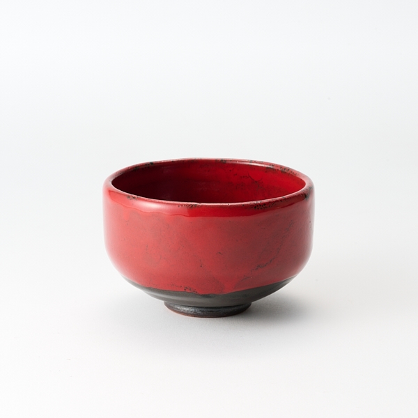 セレン赤抹茶碗