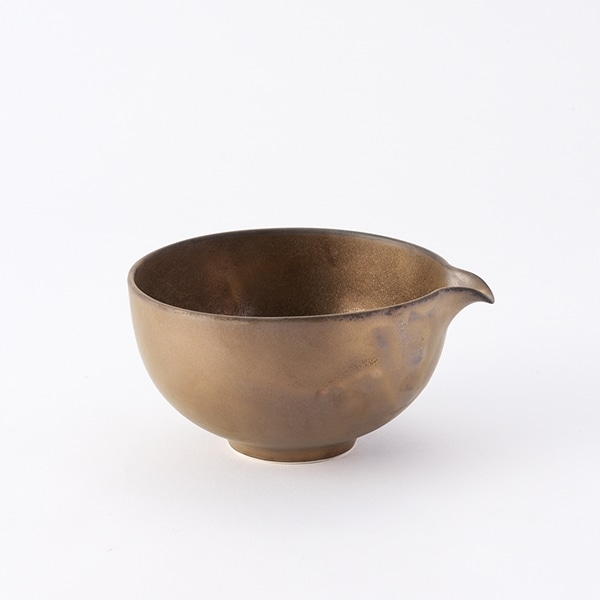AKOMEYA TOKYO/ 片口抹茶碗　金泥釉
