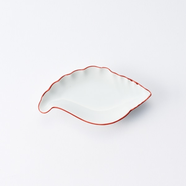 AKOMEYA TOKYO/ 有田おてしょ皿 渕赤絵貝型(貝型): 食器