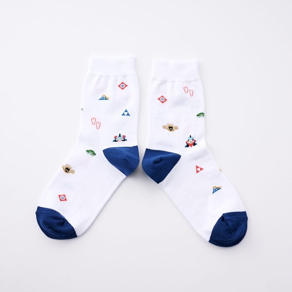 pomikoページです① 福助×AKOMEYA TOKYO Engimono Socks ホワイト 23-25cm(ホワイト