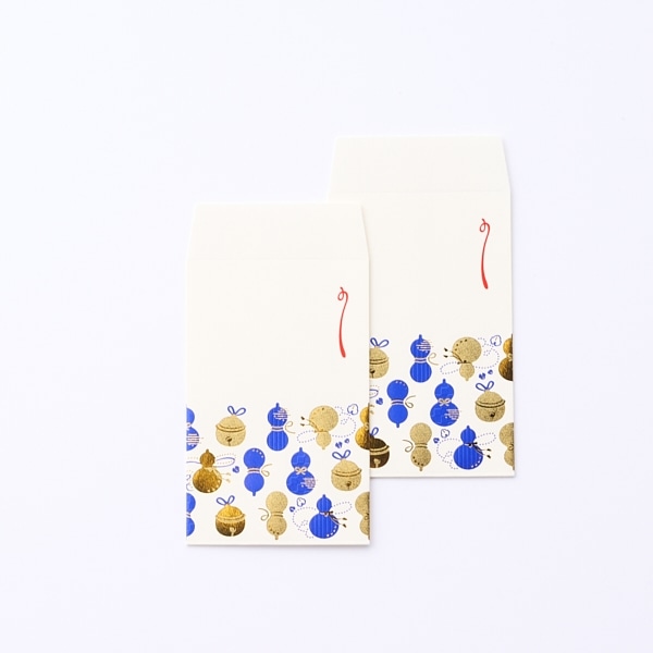 箔ぽち袋　瓢箪/鈴　2枚入