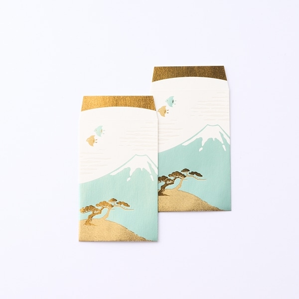 箔ぽち袋　富士山　2枚入