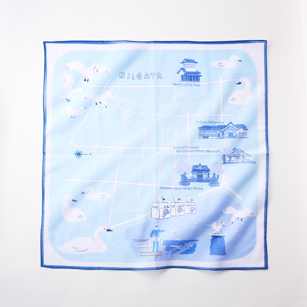 47 Japan Rediscovery ハンカチ 新潟 白鳥: ファッション｜AKOMEYA TOKYO