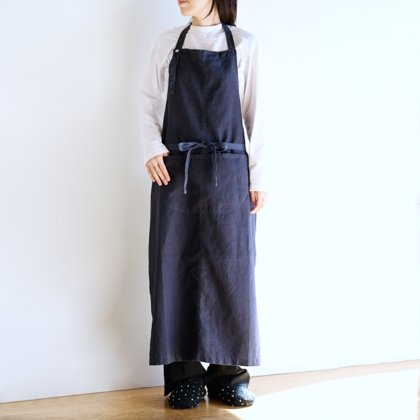 AKOMEYA TOKYO/ CUMO DORA APRON チャコールネイビー