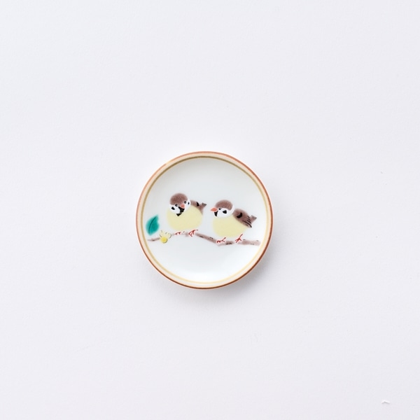 AKOMEYA TOKYO/ 九谷焼 姫皿 雀