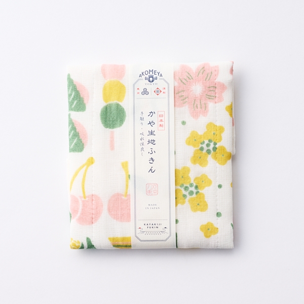 AKOMEYA TOKYO/ かや生地ふきん　春