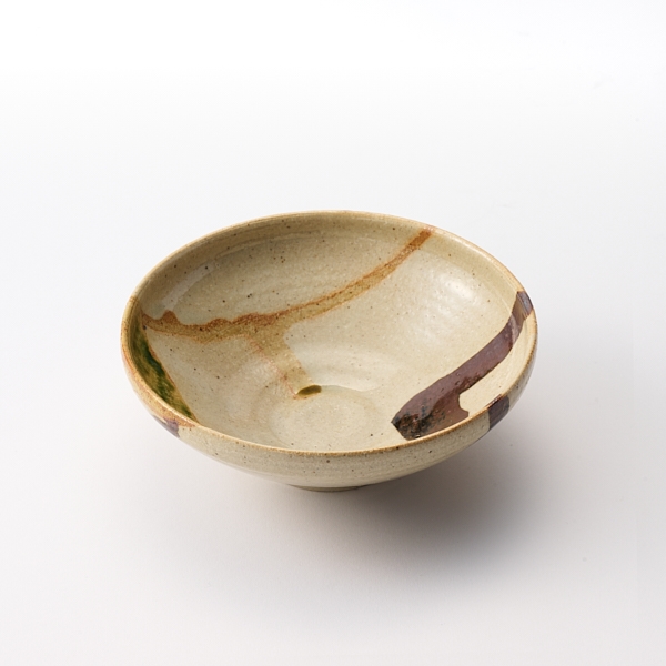 AKOMEYA TOKYO/ 南窯 織部楽描 丸平鉢