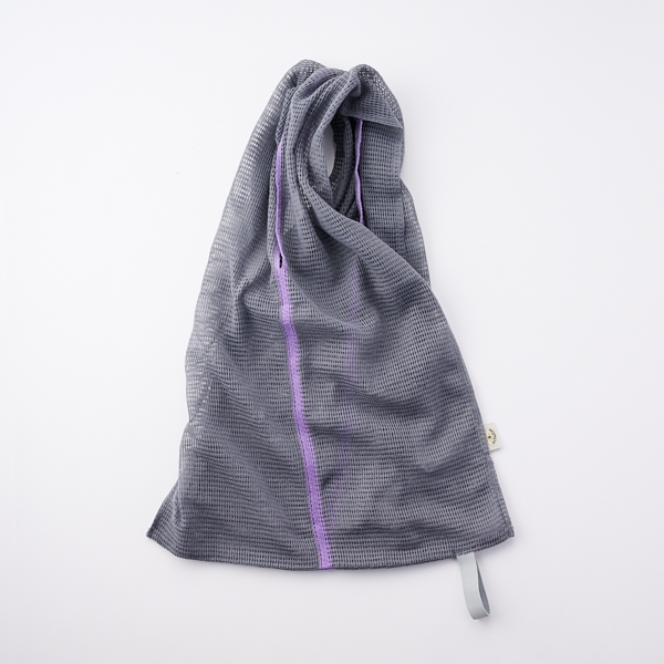 AKOMEYA TOKYO/ ニットエコバッグ　グレー×パープル