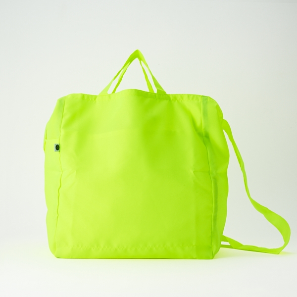 NIZYU KANO/ face別注 ポケッタブル3wayトート 蛍光イエロー