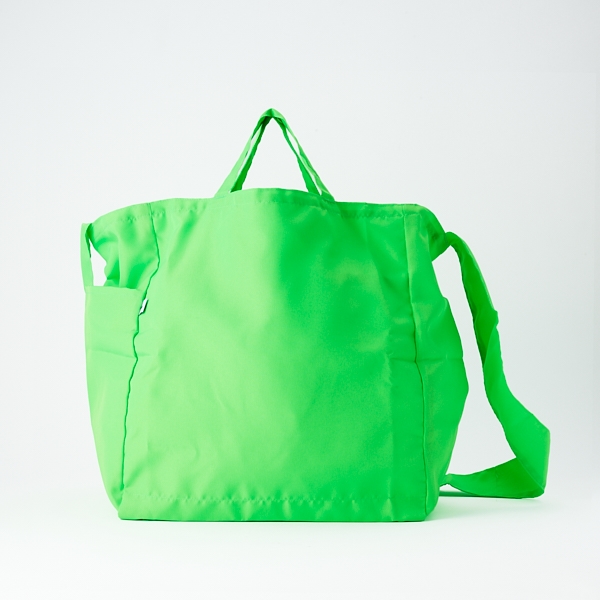 NIZYU KANO/ face別注 ポケッタブル3wayトート 蛍光グリーン
