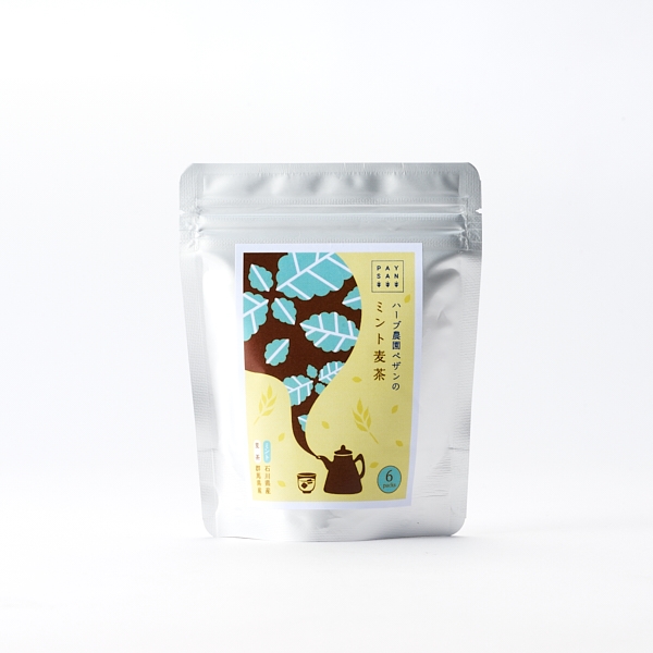 ハーブ農園ペザンのミント麦茶