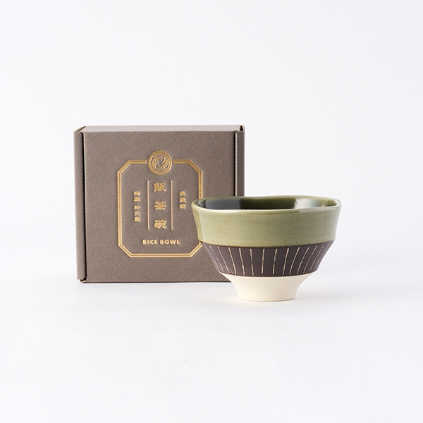AKOMEYA TOKYO/ 美濃独楽型碗　緑釉