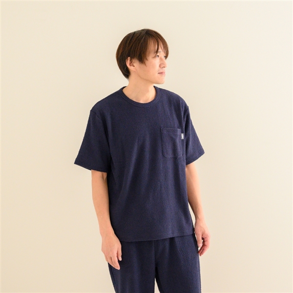 AKOMEYA TOKYO/ SODES 半袖クルーネック ネイビー フリーサイズ（MEN）