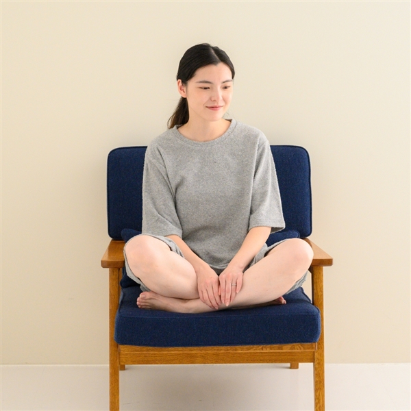 AKOMEYA TOKYO/ SODES 5分袖クルーネック グレー フリーサイズ（WOMEN）