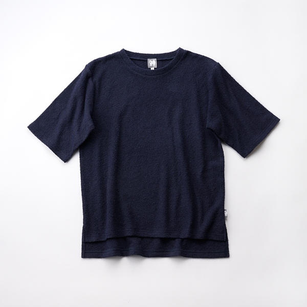 AKOMEYA TOKYO/ SODES 5分袖クルーネック ネイビー フリーサイズ（WOMEN）