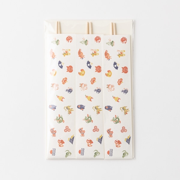 AKOMEYA TOKYO/ 十二支祝い箸包み 3膳: 食器｜AKOMEYA TOKYO