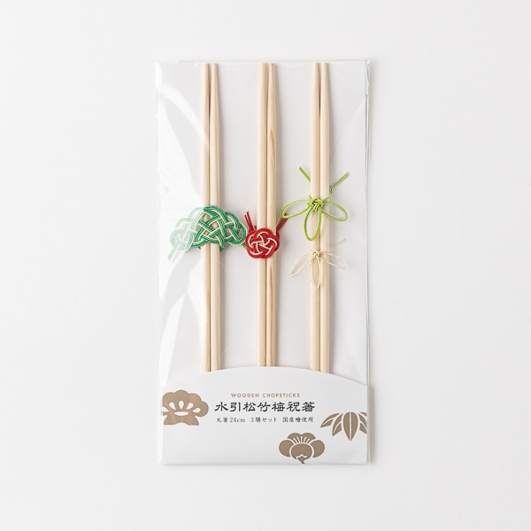 AKOMEYA TOKYO/ 水引松竹梅祝箸 3膳