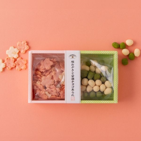 AKOMEYA TOKYO/ 桜おかきと甘酒チョコあられ