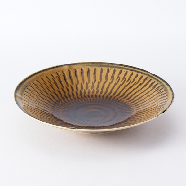 美濃焼陶器市 トビカンナ黄瀬戸8.0寸皿(黄瀬戸): 食器｜AKOMEYA TOKYO