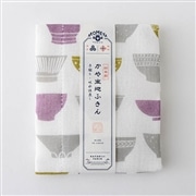 AKOMEYA TOKYO/ かや生地ふきん　茶碗 パープル