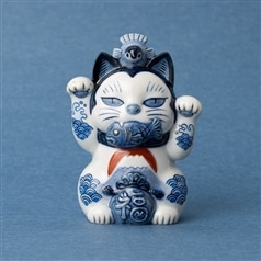 AKOMEYA TOKYO/ 【予約 受注 販売】AKOMEYA Cat's　瀬戸まねき猫　福　10cm