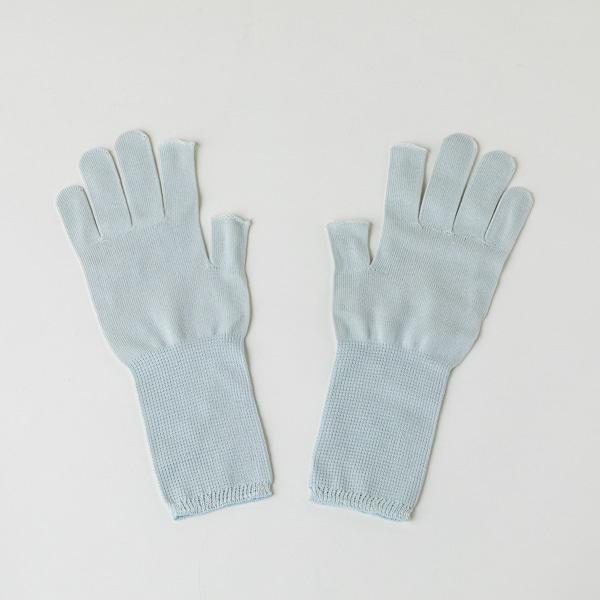 AKOMEYA TOKYO/ SUNAYAMA　スマホも使える美容手袋　ミントブルー