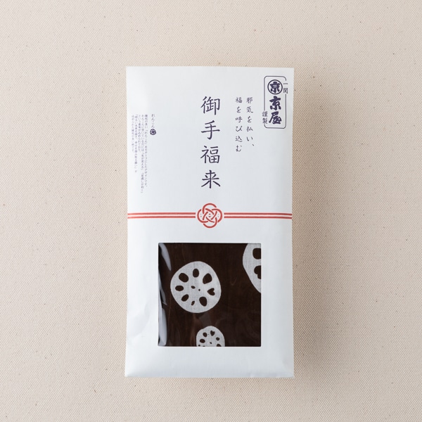 AKOMEYA TOKYO/ 京屋染物店　手拭い　御手福来（おてふき）　れんこん