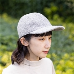 mature ha./ 6panel capwool pile grey