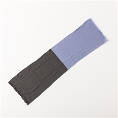 AKOMEYA TOKYO/KOHARUシルクネックウォーマー　パープル×グレー