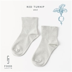 AKOMEYA TOKYO/FOOD TEXTILE　ソックス　RED TURNIP/BL